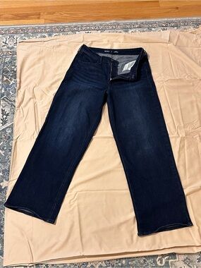Old Navy Women’s Wide Leg Jeans - Dark Blue